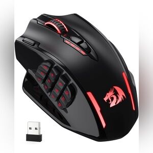 🏷️ Pro Gamer Redragon Impact Elite 16000 DPI MMO RGB Mouse 16 Buttons